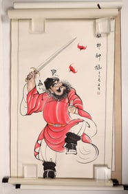 Lot x2, Scroll paintings, Wu Zeng [181364]