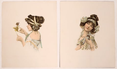 Victorian Woman Art Prints (2) [180146]