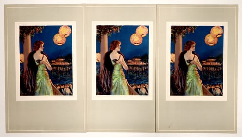 Art Deco Lady with a Mask Prints, 3 [191857]