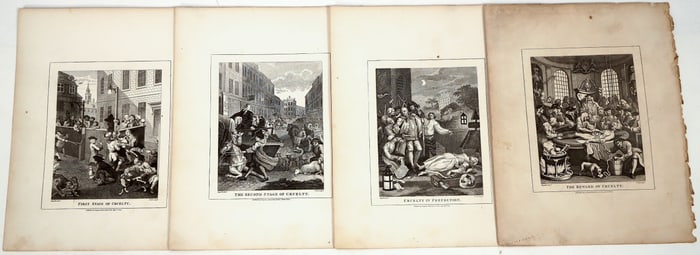 Hogarth "The Four Stages of Cruelty Prints (4) [187178]