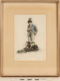 Paul Geissler Gemuse Mann Etching [191108]