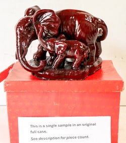 Mom & Baby Elephant Resin Figurines (4) [196245]