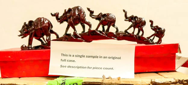 Resin 5 Elephant Train, 12 Sets [196235]