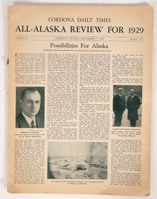 Vintage Alaskan Newspaper, 1929 [195053]