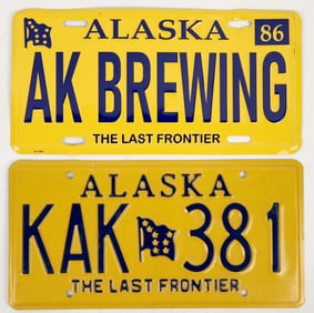 AK Brewing & Official Alaska License Plates [197286]