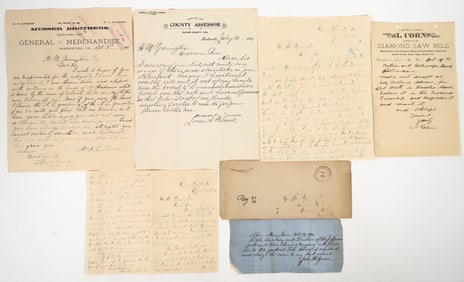 Silver Mountain/Markleeville Billheads (6) [188116]