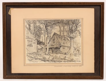 Chinatown Grass Valley Sketch by Clifford L. Warner [194502]