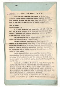 C&T Lumber & Flume Water Claim Statement [195018]