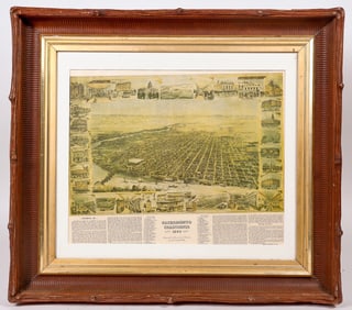 1890 Sacramento Illustration Reprint, Framed [196552]