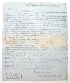Commodities Report from New Orleans 1859 [193194]