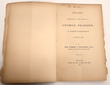 Eulogy for George Peabody [193323]
