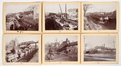 Photographs of Bridge Construction at Natick, Massachusetts  [197690]