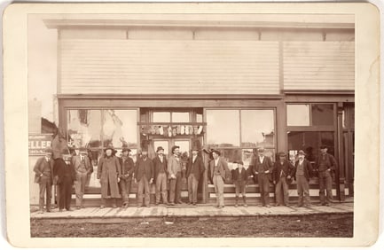 Culbertson, Montana Territory Cabinet Card Showing Businessmen [197516]