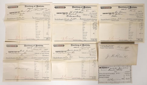 Montana Territory Tax Receipts, 6 [194116]