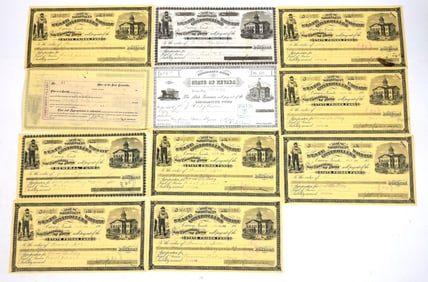 Famous No. Nevadan Autographs, Warrants, c1880-97 (12) [187376]