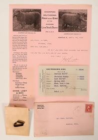Livestock Dealer Ephemera 1916, Mantua, Ohio [187332]