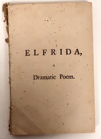 ELFRIDA, a Dramatic Poem by Mr. Mason 1859 London [191735]