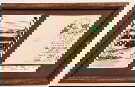 Santa Barbara Larco Fish Company Photo & Pamphlet, Framed [197789]