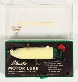 Fishing: Presto Motor Lure, New in Box, 1960s [197884]