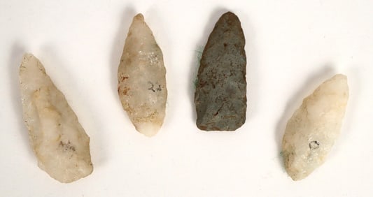 North Carolina Lanceolate Points (4) [197207]