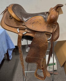 Western Saddle w/ Repairs, "Western Saddlery" [196612]