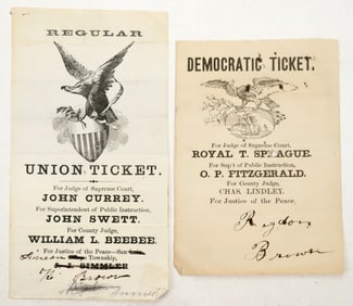 Union/Democratic Tickets 1868 Election [196646]