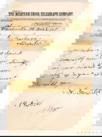 Garfield Surrogate Signed Telegram [188563]