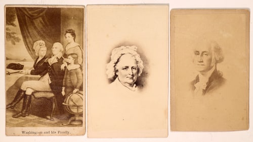 CDVs - George Washington & Family, c1870s (3) [186618]