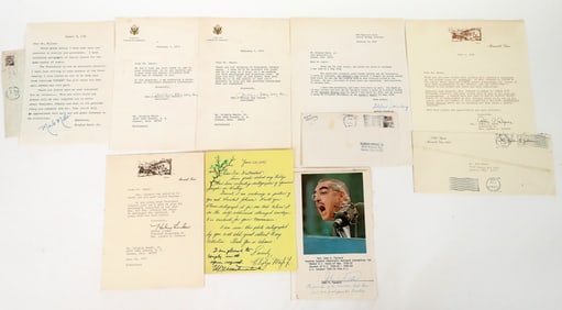 Lyndon B. Johnson related letters, signatures [188765]