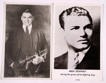 Jack Dempsey Real Photo Post Cards [193495]