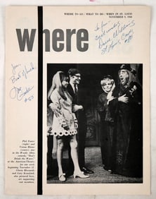 Dave Williams & Irv Goode Autographed Play Program [196682]