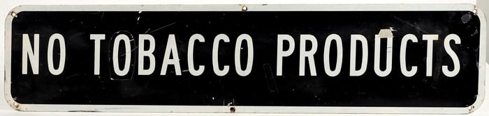 No Tobacco Products Metal Sign [197094]