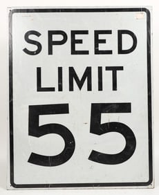 Speed Limit 55 Wood Sign [196686]