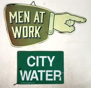City Water & Men at Work Metal Signs [196689]
