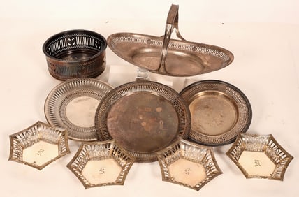 Silver Plate, 9 Pieces [183720]