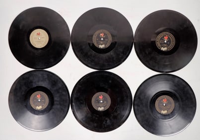 Pathe Freres Phonograph Records (6) [194145]