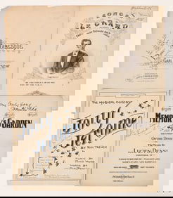 Autographed Sheet Music, c1876-1928 (4) [191439]