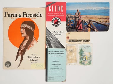 Miscellaneous Train Schedules Farm and Fireside Magazine 1923 [197820]