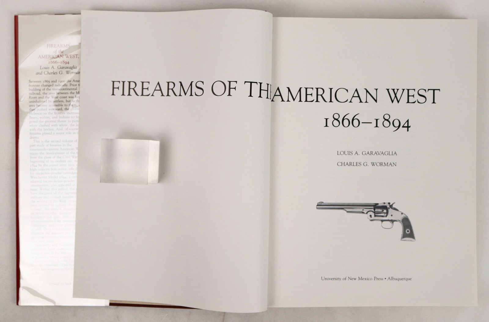 Firearms of the American West 1866-1894 by Authors Garavaglia and Worman Vol. 2 [197018]: This hardcover book: "Firearms for the American West 1866-1894" is vol. 2 by Louis Garavaglia and Charles Worman, 1985, pp.379. The photos tell the whole story. It included Jesse James' Smith & Wesson