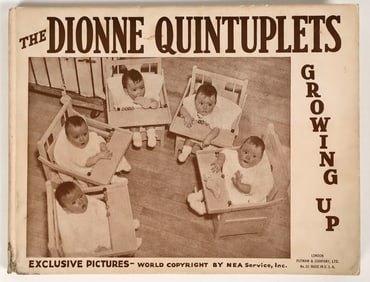 The Dionne Quintuplets Growing Up (1935 Book) [197688]