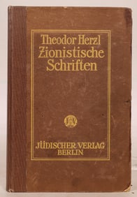 Zionistische Schriften by Herzl, 1905 [186115]