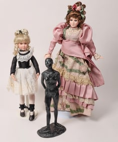 Doll Pair and Ballerina Sculpture [164365]