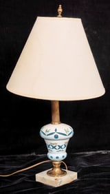 Lamp on Marble Base, Antique [178110]