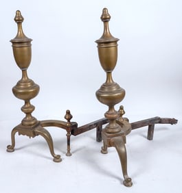 Brass Andiron Pair [196703]