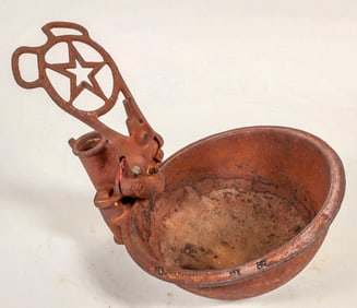 Cast Iron Cattle Watering Bowl, Vintage [197109]