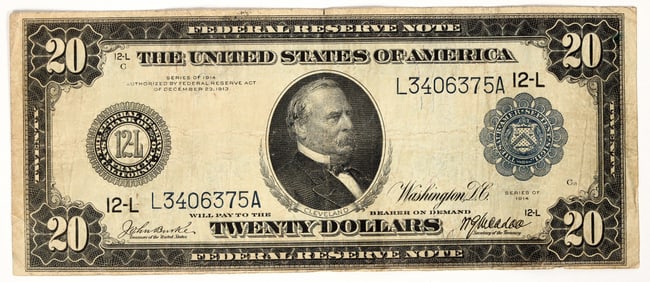 U. S. $20 Federal Reserve Note Series of 1914 [197344]
