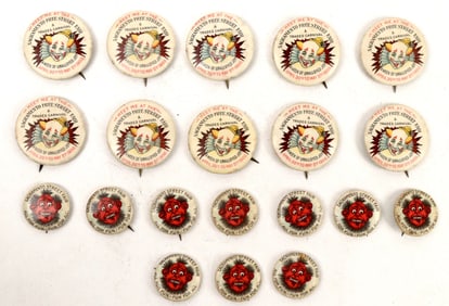 Sacramento Street Fair Pinbacks 1900 (20) [195286]