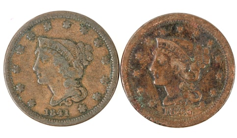 Large Cents: 1841 & 1843 [198259]
