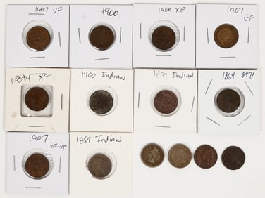 Indian Head Cent Collection (14) [197845]