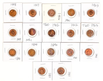 Indian Head Cent Group (17) [198257]